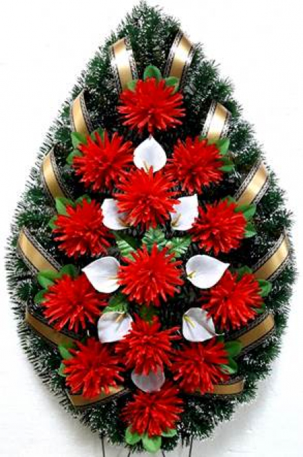 Венок ритуальный ВР-93/1 выс.140см.