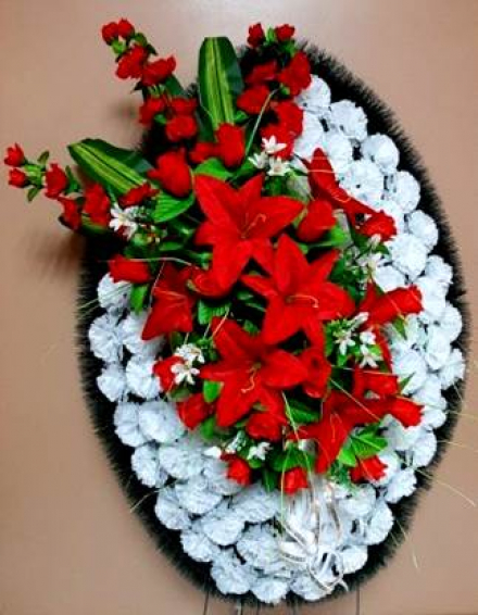 Венок ритуальный ВР-163/1 выс.140см.