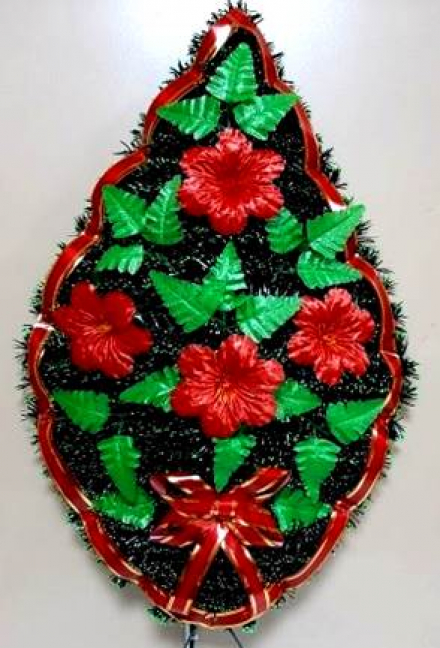 Венок ритуальный ВР-176 выс.120см.