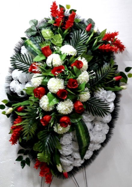 Венок ритуальный ВР-41/1 выс.150см.