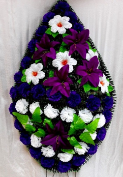 Венок ритуальный ВР-161 выс.140см.