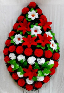 Венок ритуальный ВР-161 выс.140см.