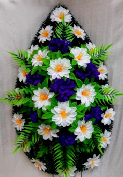 Венок ритуальный ВР-209 выс.140см.
