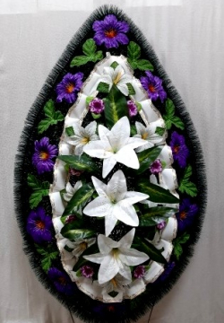 Венок ритуальный ВР-223, выс.140см.