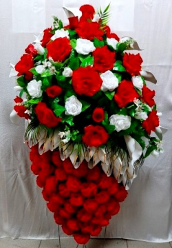 Венок ритуальный ВР-120/1 выс.160см.