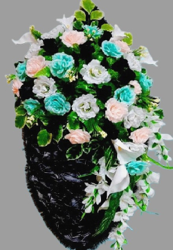 Венок ритуальный АВ-28 "Август", выс.160см.