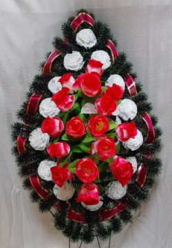 Венок ритуальный ВР-26/1   выс.140см.