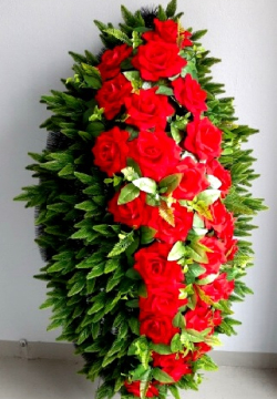 Венок ритуальный ВР-338, выс.165см.