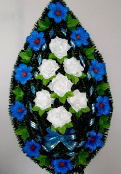 Венок ритуальный БВ-523 выс.140см.