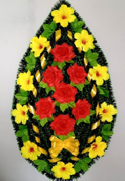 Венок ритуальный БВ-523 выс.140см.