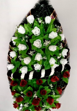 Венок ритуальный БВ-534 выс.140см.