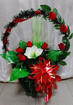 Корзина ритуальная КР-106  высота 65см.