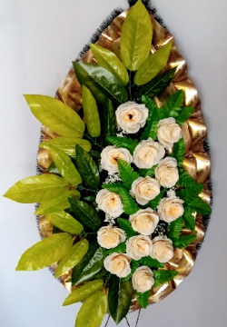 Венок ритуальный БВ-116  выс.140см.