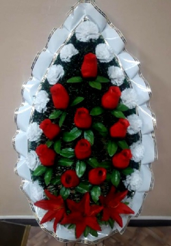 Венок ритуальный ВР-75Б выс.140см.