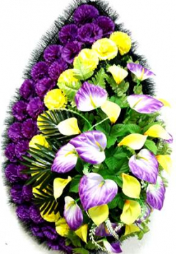 Венок ритуальный ВР-34/1 выс.140см.