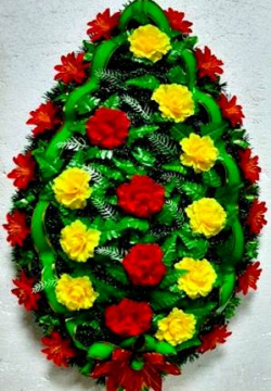 Венок ритуальный ВР-56/2 выс.145см.